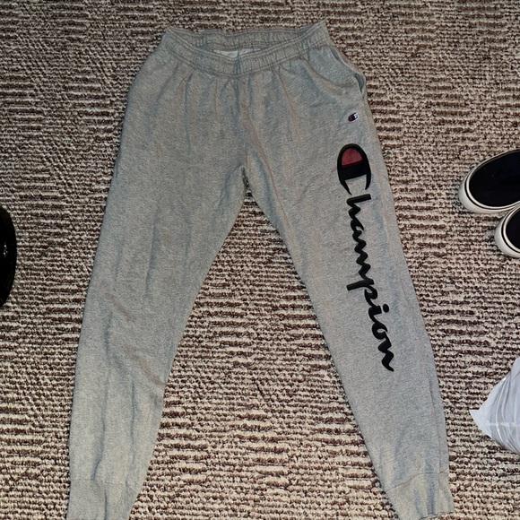 Champion Pants Mens Champion Sweatpants Size Medium Grey Poshmark